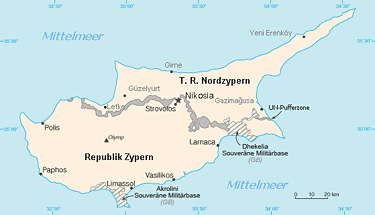 Zypern-Karte