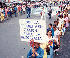 Demo in El Salvador