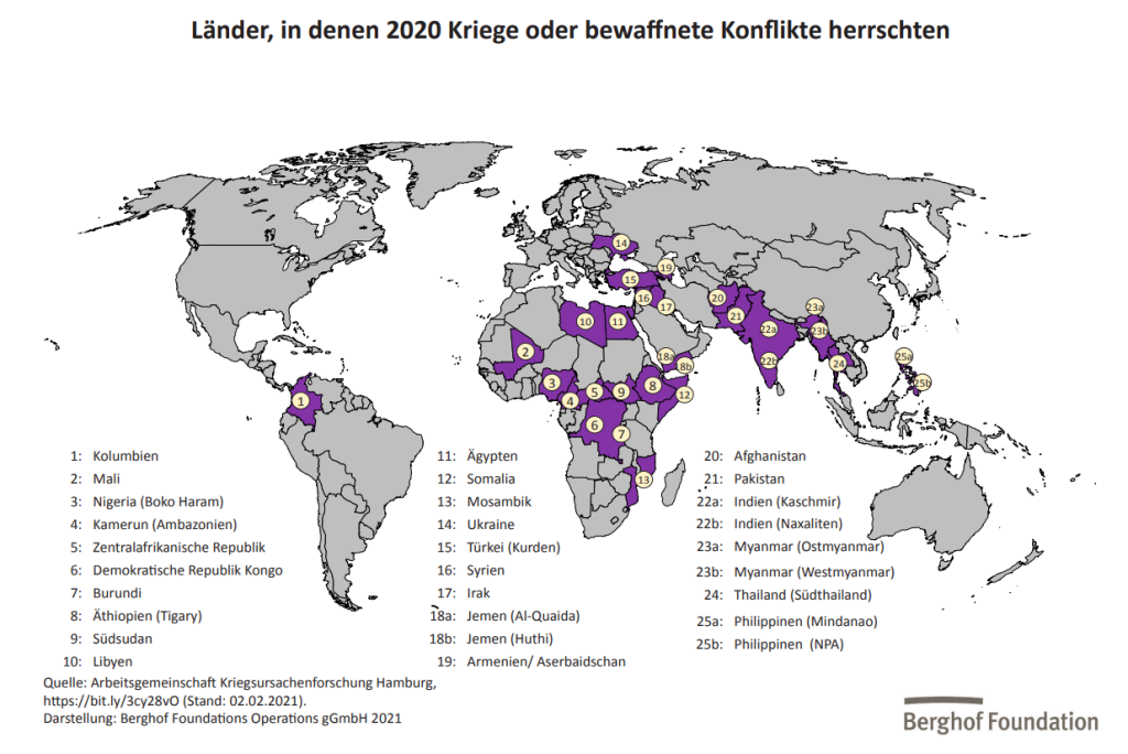Kriege und bewaffnete Konflikte weltweit 2020 – Whywar
