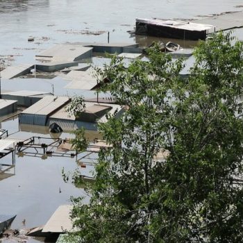 Überflutung durch die Zerstörung des Kachowka-Staudammes